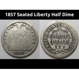 1857 Seated Liberty Half...