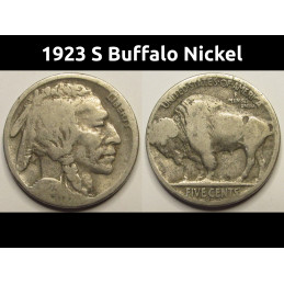 1923 S Buffalo Nickel -...