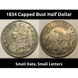 1834 Capped Bust Half...