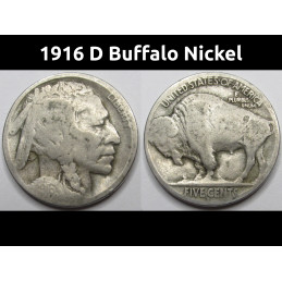 1916 D Buffalo Nickel -...