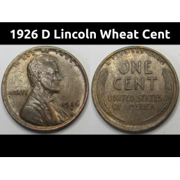 1926 D Lincoln Wheat Cent -...