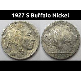1927 S Buffalo Nickel - old...