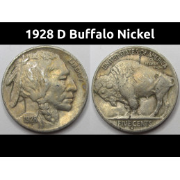 1928 D Buffalo Nickel -...
