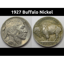 1927 Buffalo Nickel -...