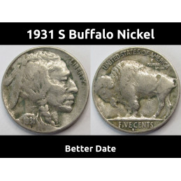 1931 S Buffalo Nickel - low...