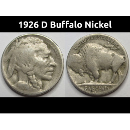 1926 D Buffalo Nickel - old...