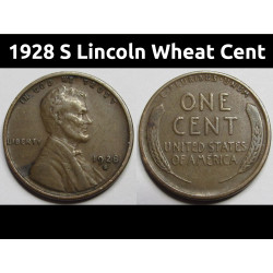 1928 S Lincoln Wheat Cent -...