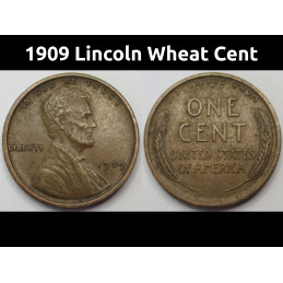 1909 Lincoln Wheat Cent -...