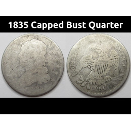 1835 Capped Bust Quarter -...