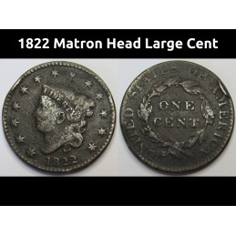 1822 Matron Head Large Cent...