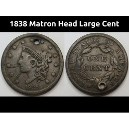 1838 Matron Head Large Cent...