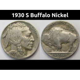 1930 S Buffalo Nickel -...
