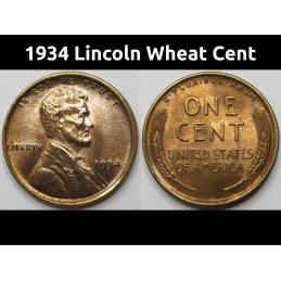 1934 Lincoln Wheat Cent -...