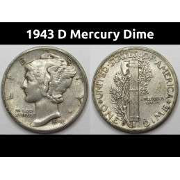 1943 D Mercury Dime -...