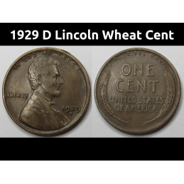1929 D Lincoln Wheat Cent -...