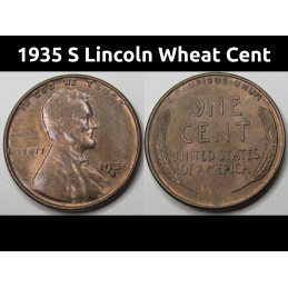 1935 S Lincoln Wheat Cent -...