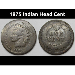 1875 Indian Head Cent -...