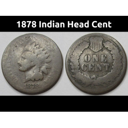 1878 Indian Head Cent  -...