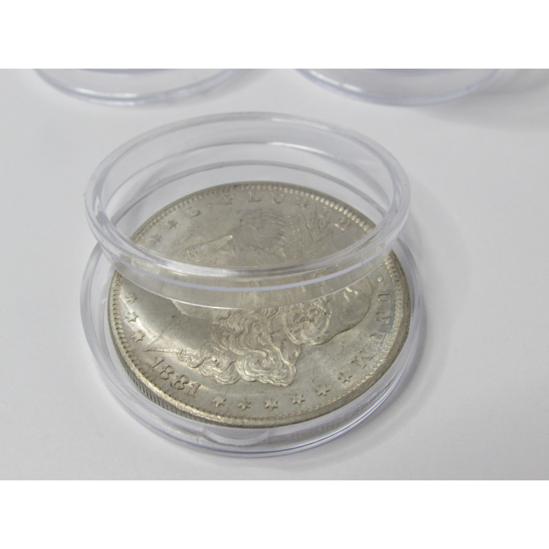 Silver Dollar sized Plastic Coin Capusles 38mm holders for coins