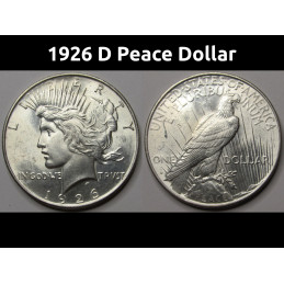 1926 D Peace Dollar -...