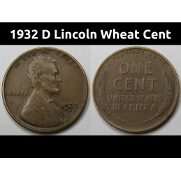 1932 D Lincoln Wheat Cent -...
