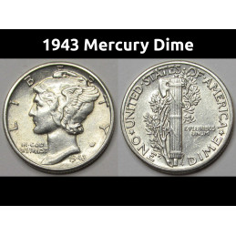 1943 Mercury Dime -...