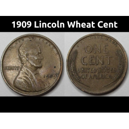 1909 Lincoln Wheat Cent...