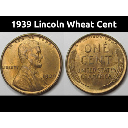 1939 Lincoln Wheat Cent -...