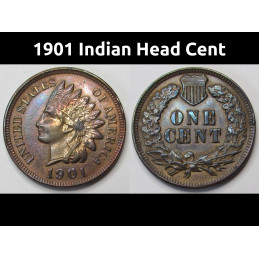 1901 Indian Head Cent -...