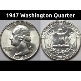 1947 Washington Quarter -...