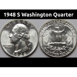 1948 S Washington Quarter -...