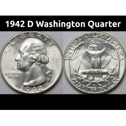 1942 D Washington Quarter -...