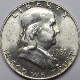 1957 D Franklin Half Dollar