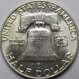 1957 D Franklin Half Dollar