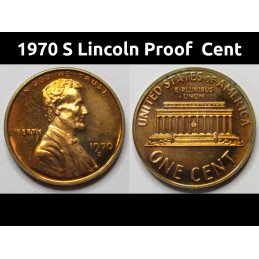 1970 S Lincoln Proof  Cent...