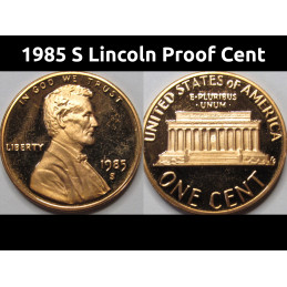 1985 S Lincoln Proof Cent -...