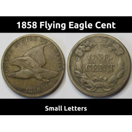 1858 Flying Eagle Cent -...