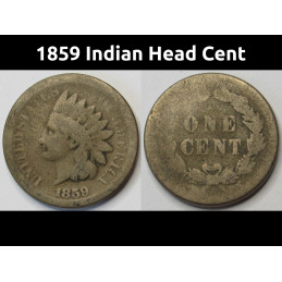 1859 Indian Head Cent -...