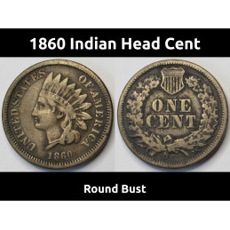 1860 Indian Head Cent -...