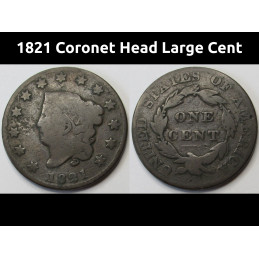 1821 Coronet Head Large...
