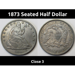 1873 Seated Liberty Half...