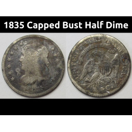 1835 Capped Bust Half Dime...
