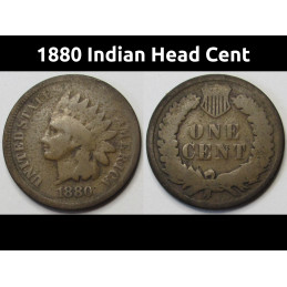 1880 Indian Head Cent - Old...