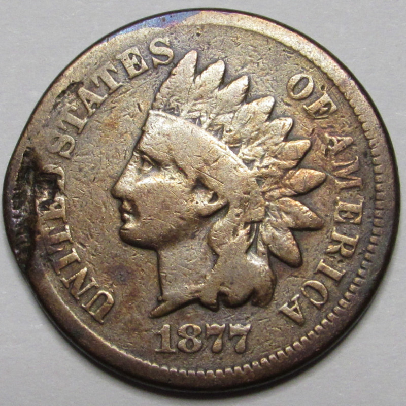 1877 Indian Head Cent - key date rare old US penny