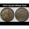 1914 Lincoln Wheat Cent - better condition antique American penny coin