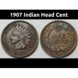 1907 Indian Head Cent - old...