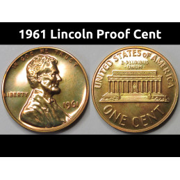 1961 Lincoln Memorial Proof...