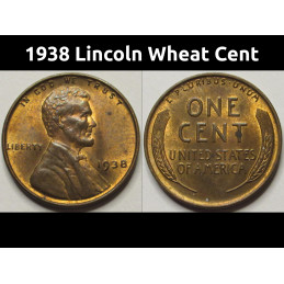 1938 Lincoln Wheat Cent -...
