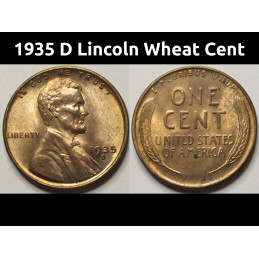1935 D Lincoln Wheat Cent -...
