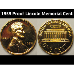 1959 Proof Lincoln Memorial...